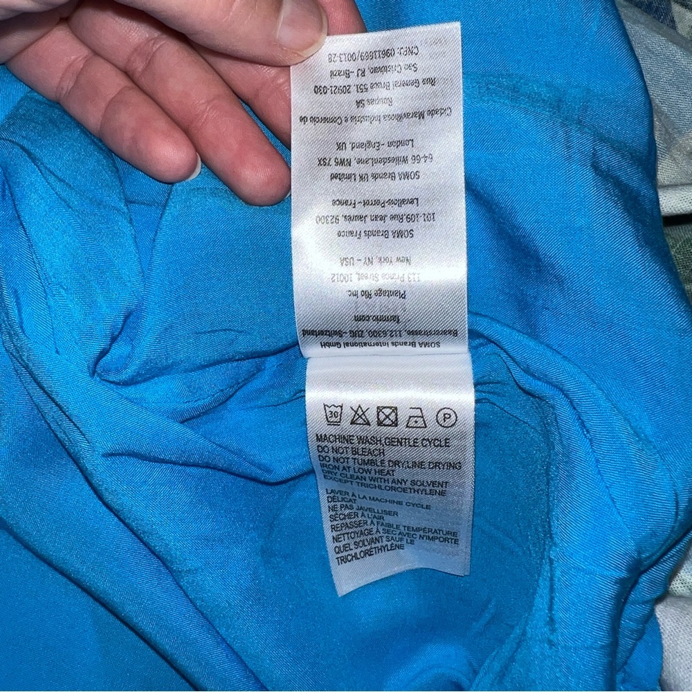 Farm Rio Blue Anthurium Garden Maxi Dress | Size Small - Picture 12 of 14